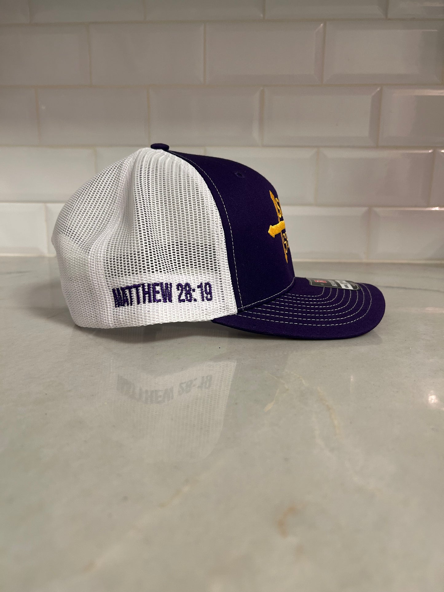 Purple & Gold Mesh Back Trucker Hat