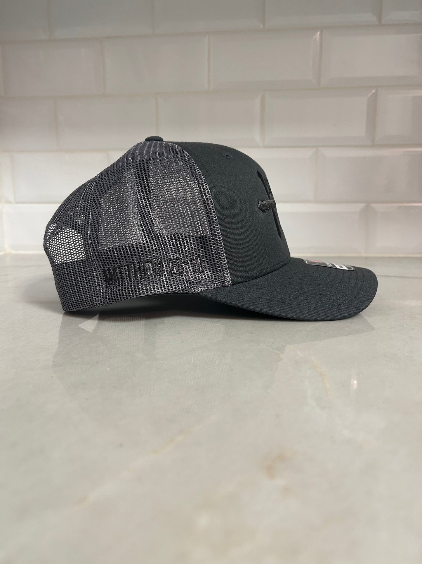 Gray Mesh Back Trucker Hat