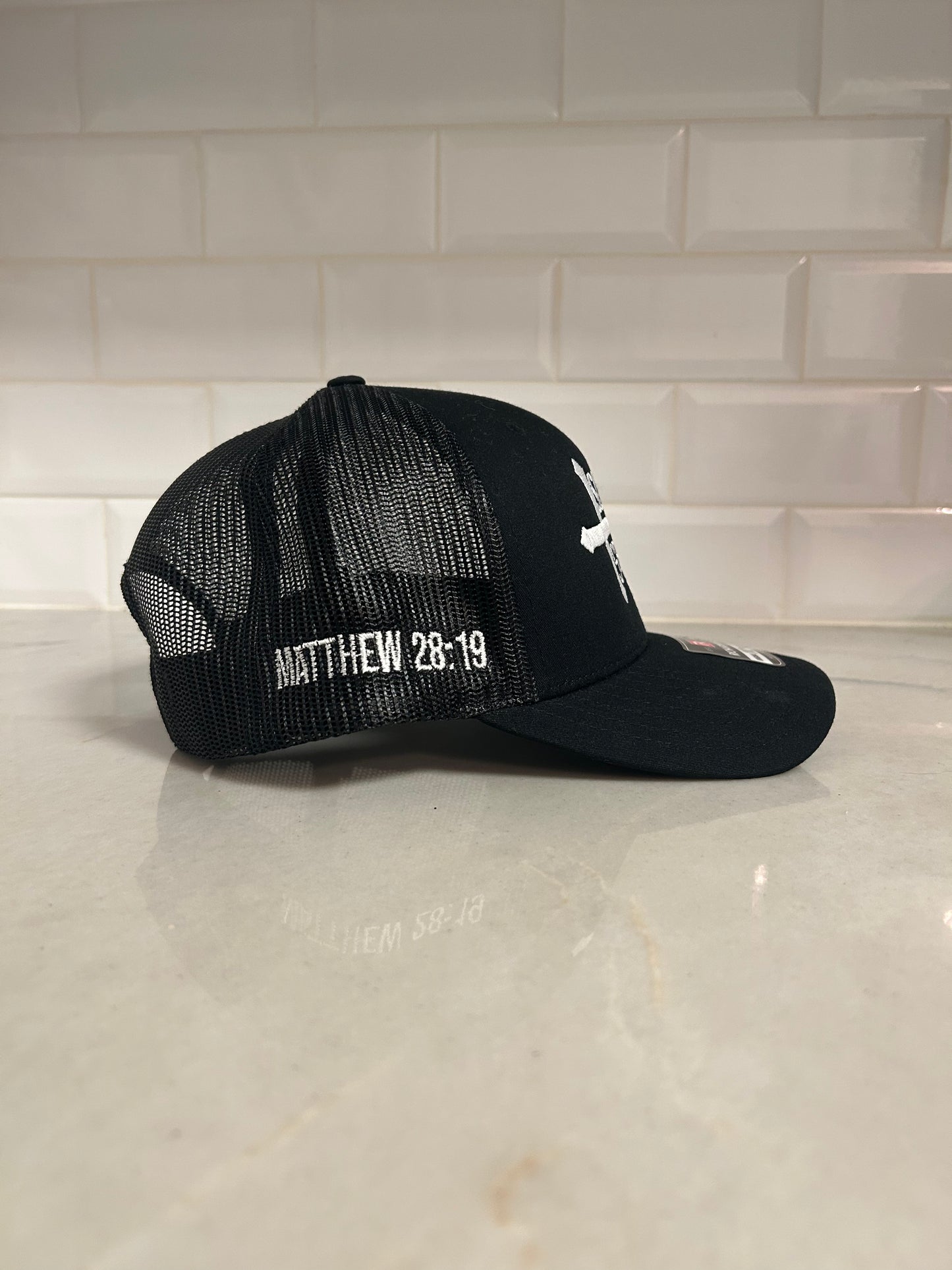 Black Mesh Back Trucker Hat