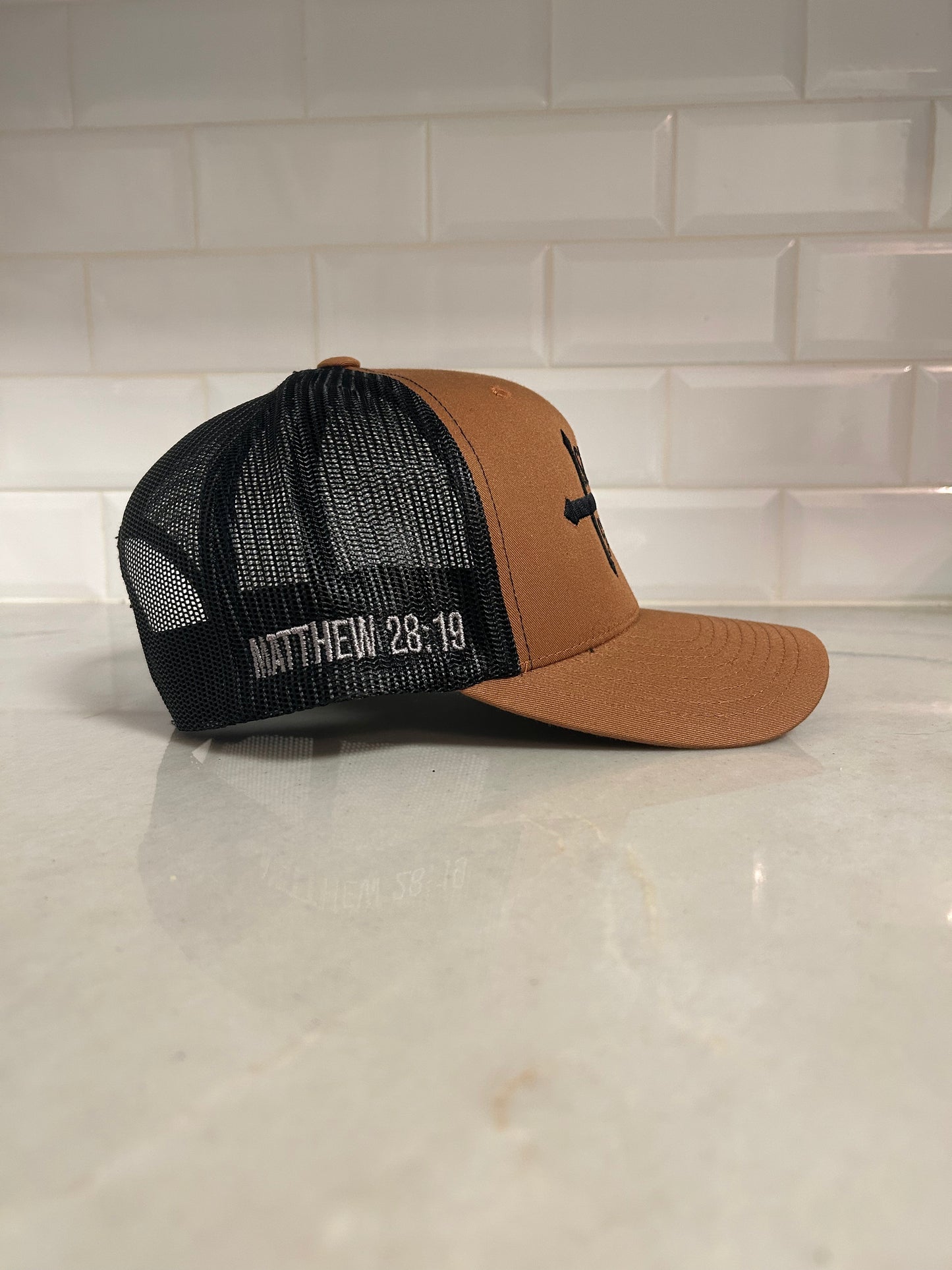 Brown Mesh Back Trucker Hat